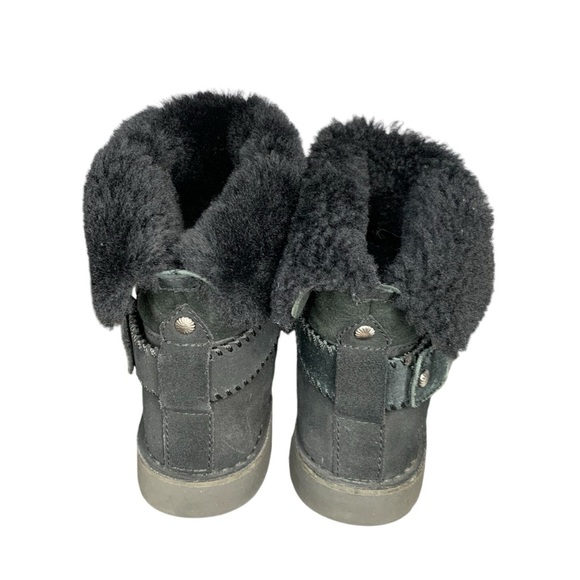 UGG Cedric style 1012360 black suede sheepskin and shearling boots. Size 8 - Picture 4 of 12